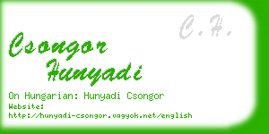 csongor hunyadi business card